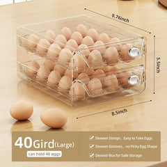 Egg Holder for Refrigerator by Snagg A Tray