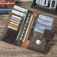 Genuine Leather Family Passport Clutch Wallet by Snagg It Wallet
