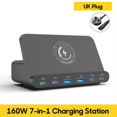 160W USB Wireless Charging Station by Snagg A Charging Station