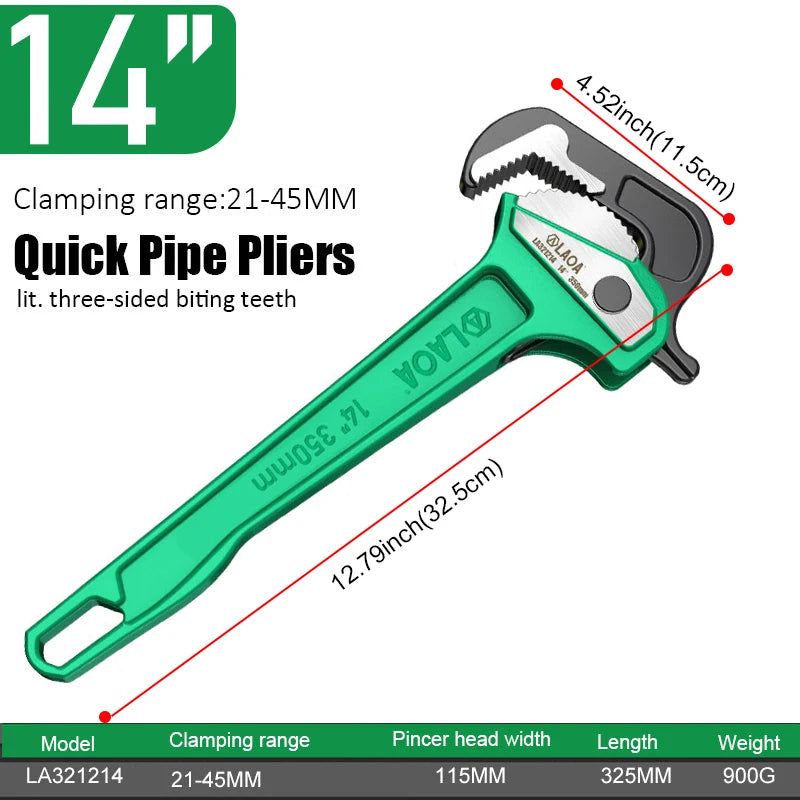 Heavy Duty Pipe Pliers by Snagg A Pipe Wrench