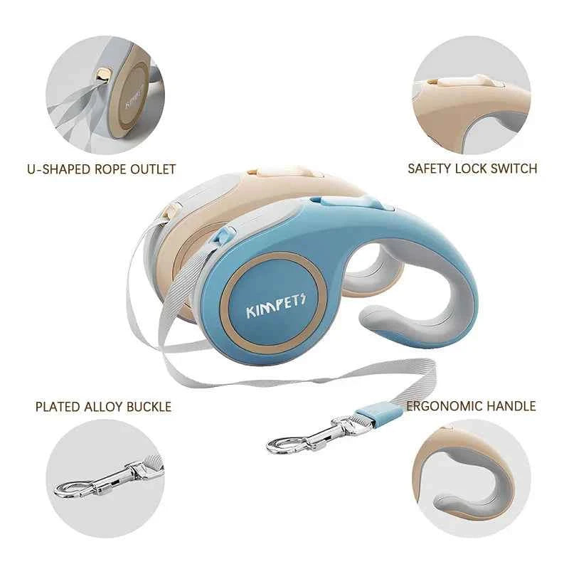 Automatic Telescopic Dog Leash 3M/5M – Retractable Lead for Small & Medium Dogs Daily Outings