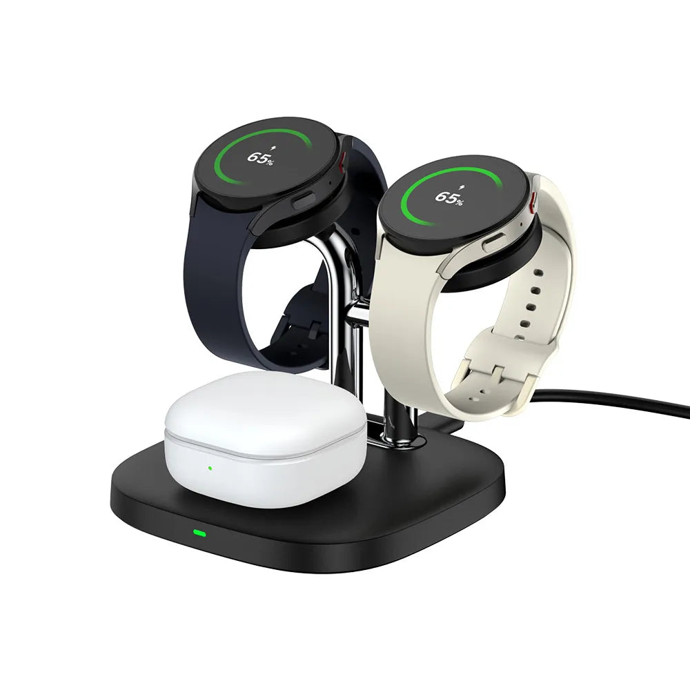 Dual Samsung Watch & Buds Wireless Charging Station | Galaxy Watch Ultra 8 Classic 7 Buds 3 Pro