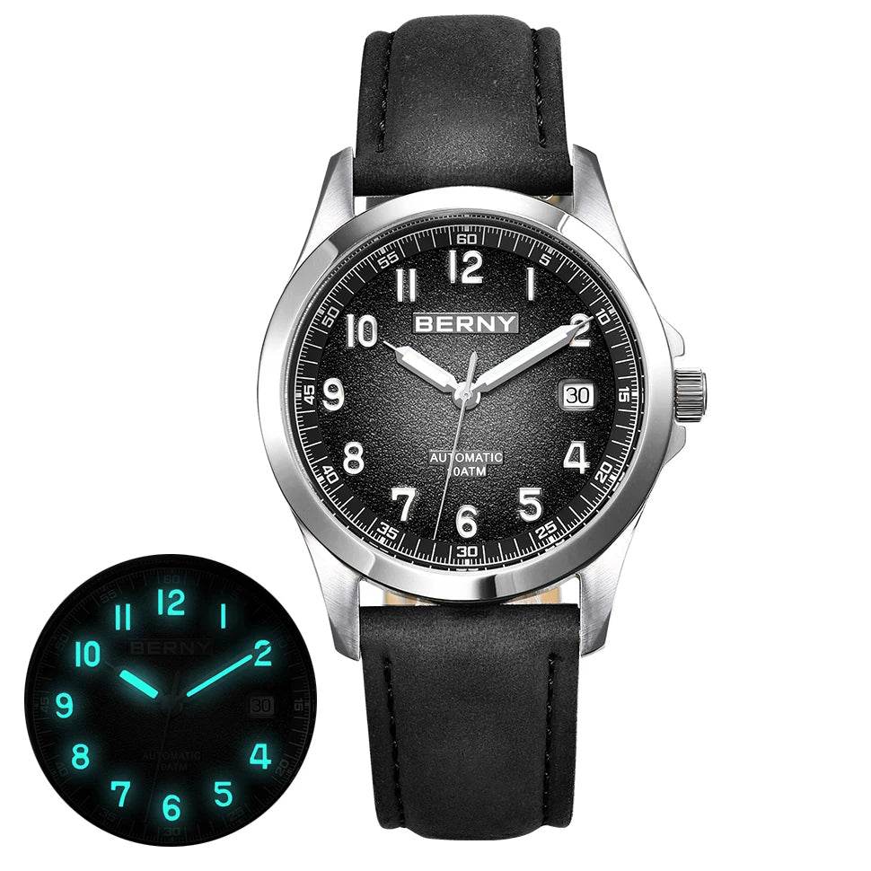 BERNY AM7110VM Frosted Dial Automatic Watch - SnaggIt