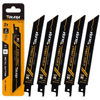 5PCS Heavy Metal Cutting Reciprocating Saw Blades – 6" & 9" 14TPI Bi-Metal with Cobalt
