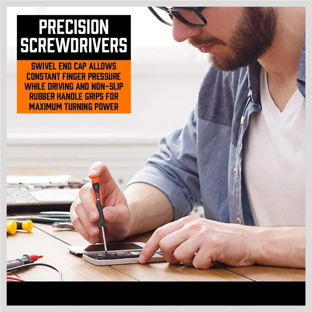 124-Piece Magnetic Screwdriver & Tool Set
