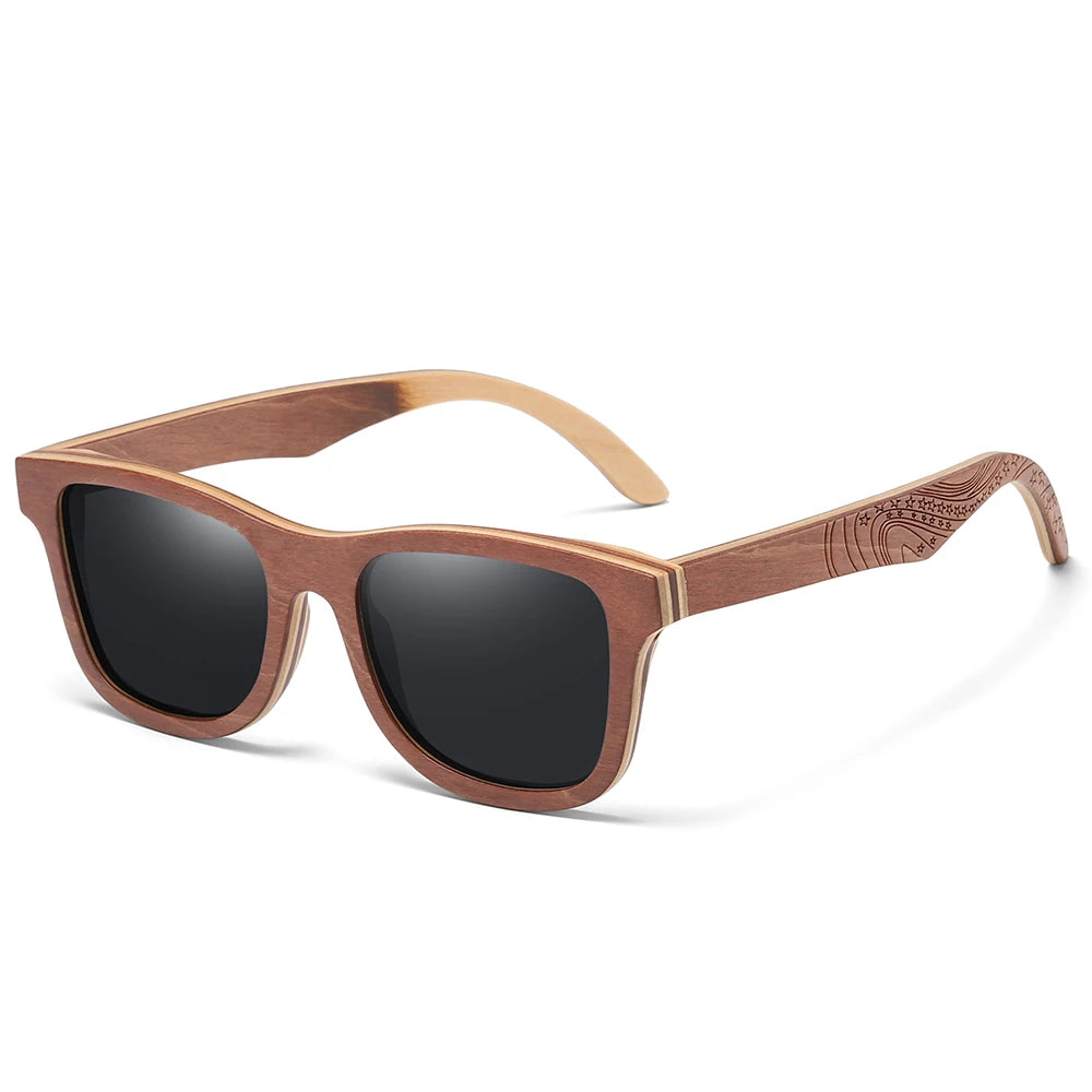 Natural Bamboo & Wooden Pilot Sunglasses by Snagg It Sunglasses