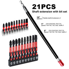 Flexible Drill Bit Extension & Screwdriver Bit Holders – Magnetic Hex Shank