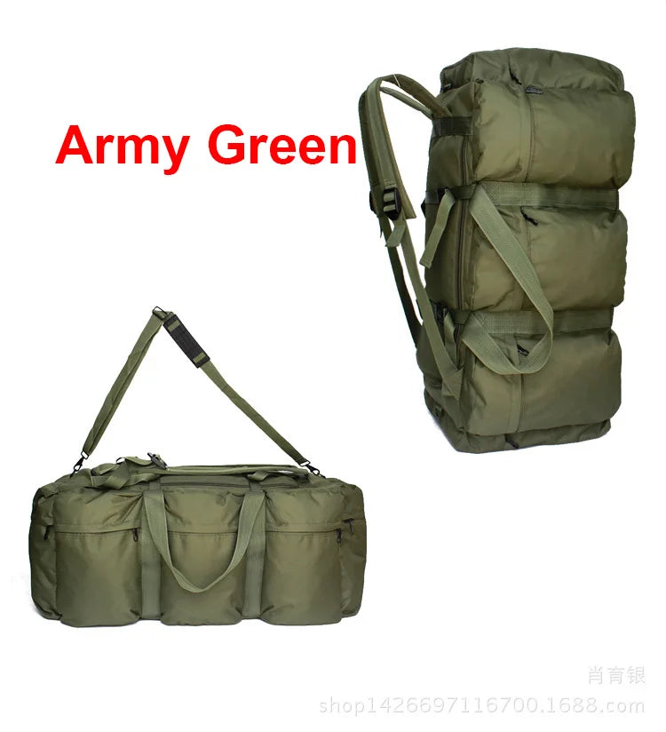 100L Tactical Camping Duffel Backpack