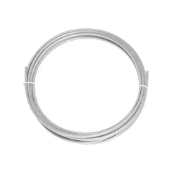 1mm PVC Transparent Coated Steel Wire Rope 7×7 | Flexible Soft Cable 20/50/100M Hanging Line