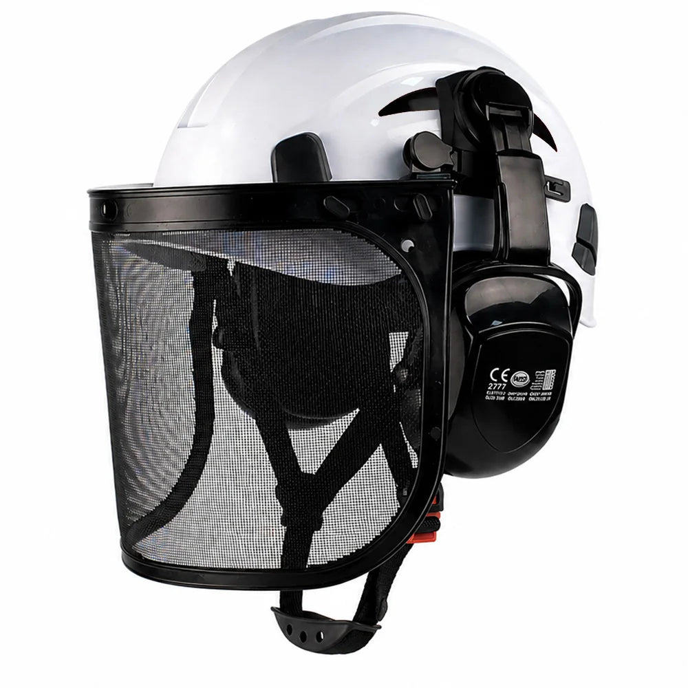 Forestry safety helmet kit with mesh face shield and earmuffs – image 11