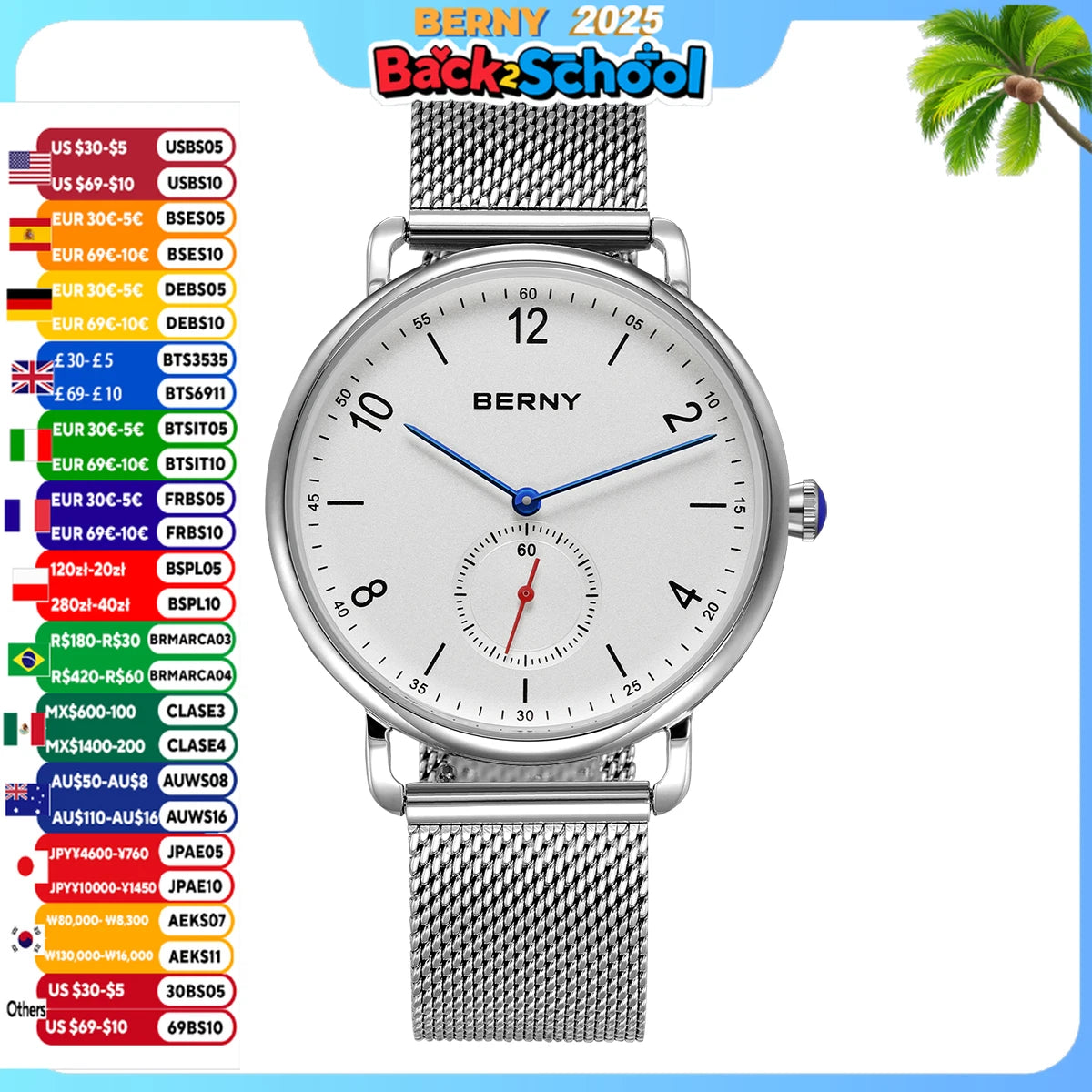 BERNY Men’s & Women's Quartz Watch