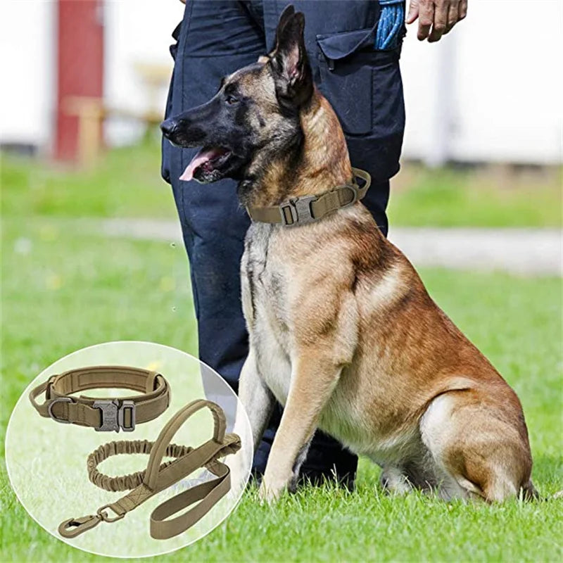 Tactical Dog Collar & Leash Set by Snagg A Leash