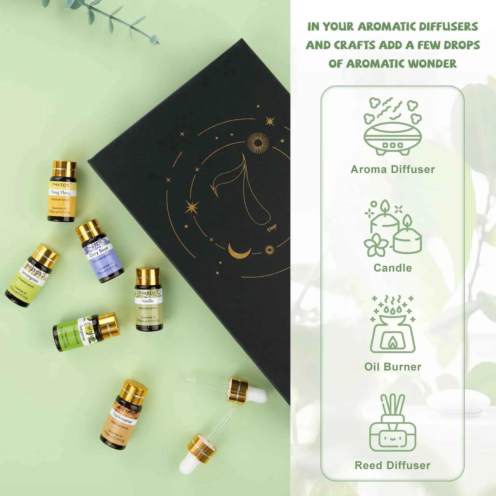 15 Piece Aromatherapy Collection – 100% Pure Essential Oil Library for Diffusion, Candle Making & DIY Wellness