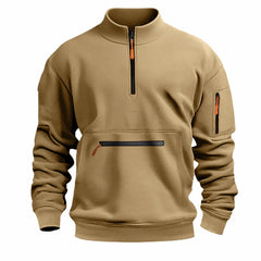 Unisex Half-Zip Stand Collar Fleece | Essential Autumn/Winter Daily Pullover