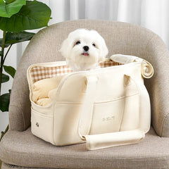 Portable Cotton Pet Carrier Shoulder Bag by Snagg A Pet Seat