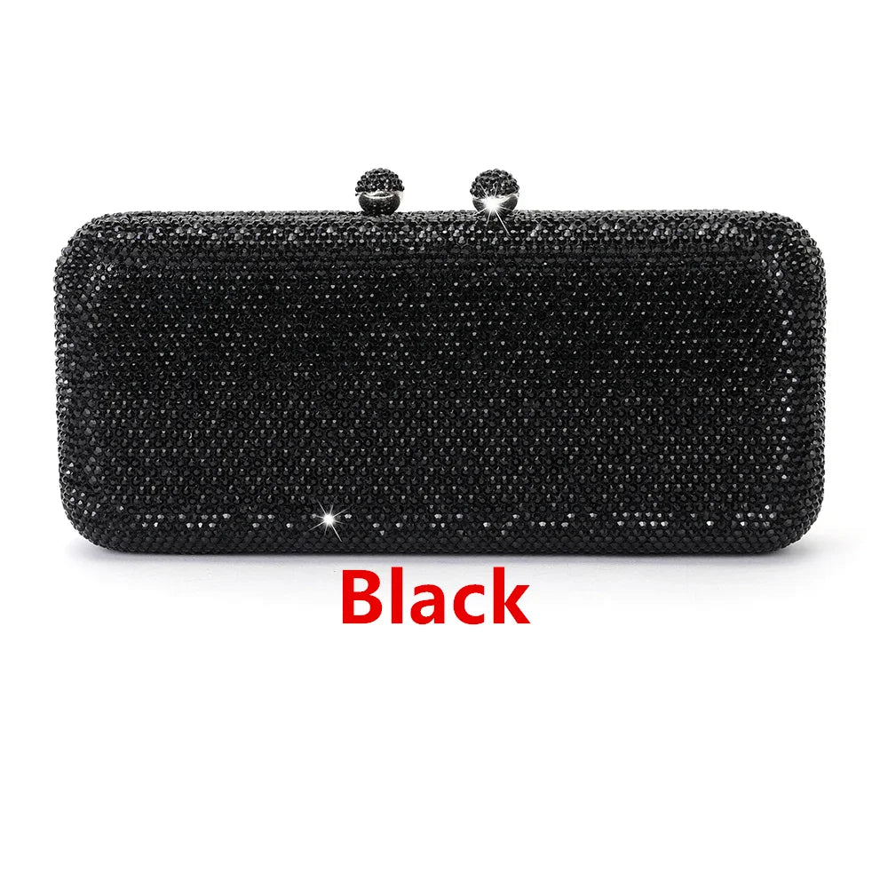 Italy-Inspired Crystal Diamond Evening Clutch