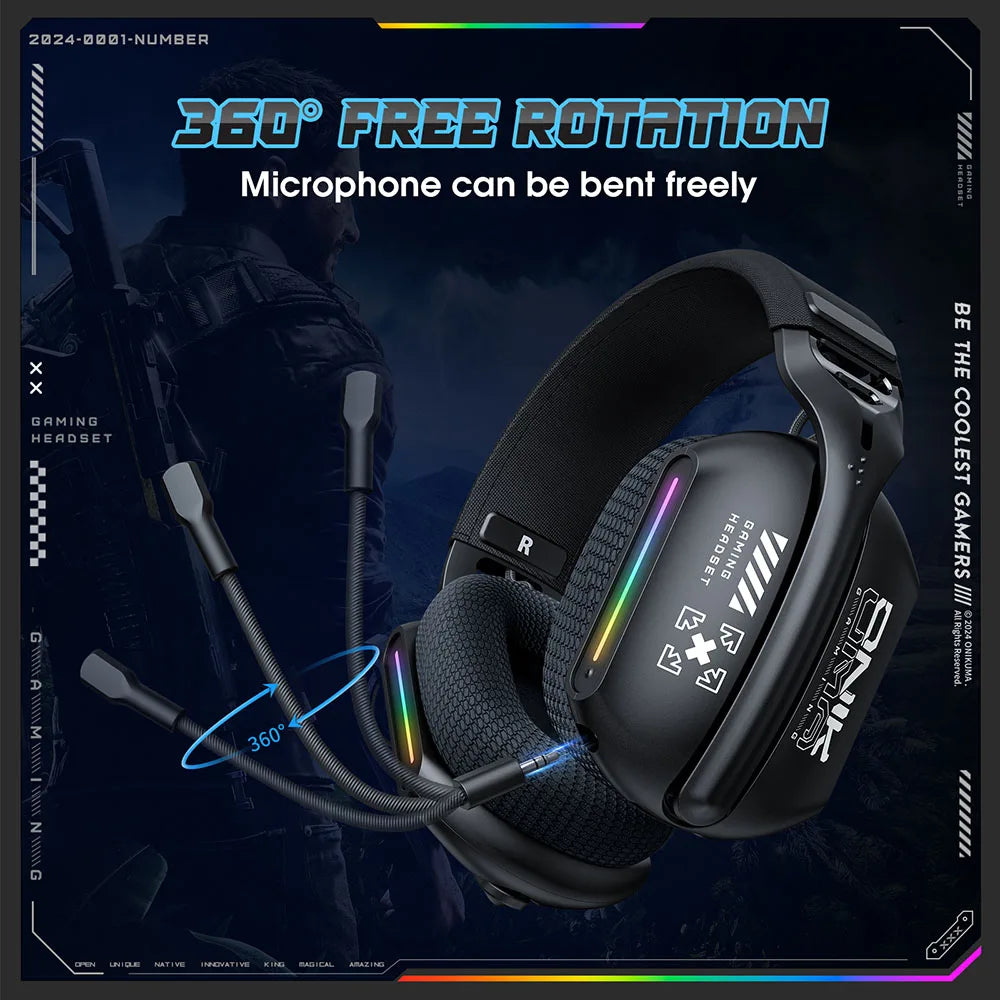 Wireless Gaming Headset Compatible With PC, PS4 & PS5 by Snagg A Gaming Headset