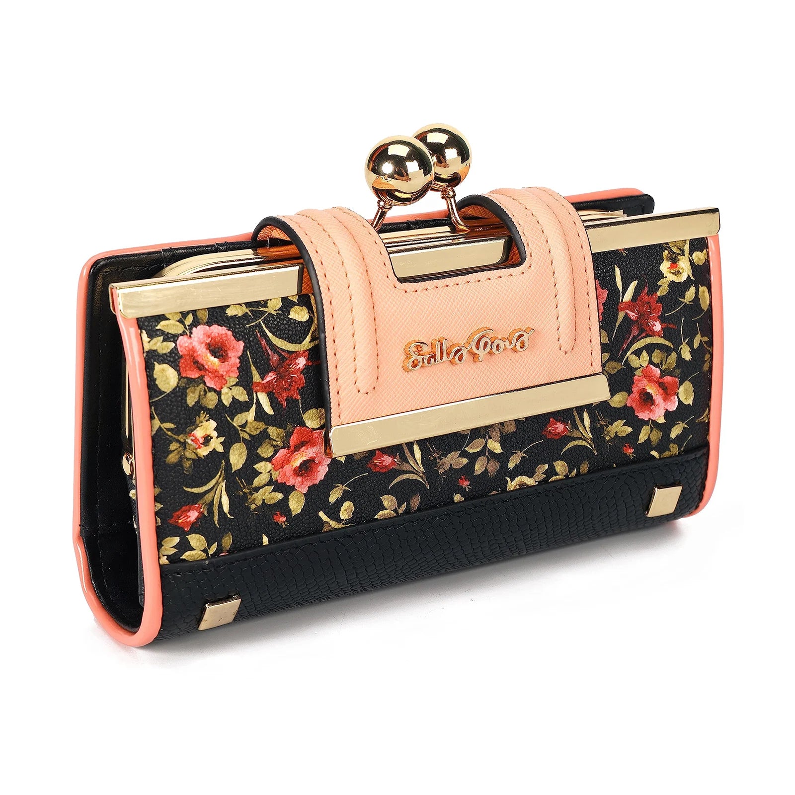 Women’s Floral Leather Long Wallet