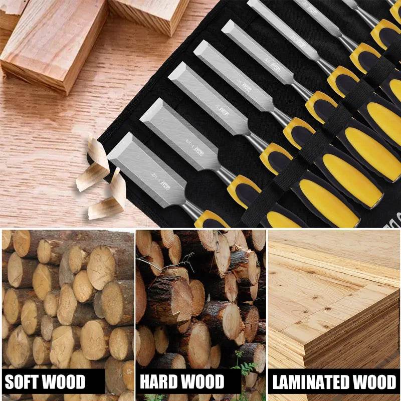 9-Piece Wood Chisel Set - SnaggIt