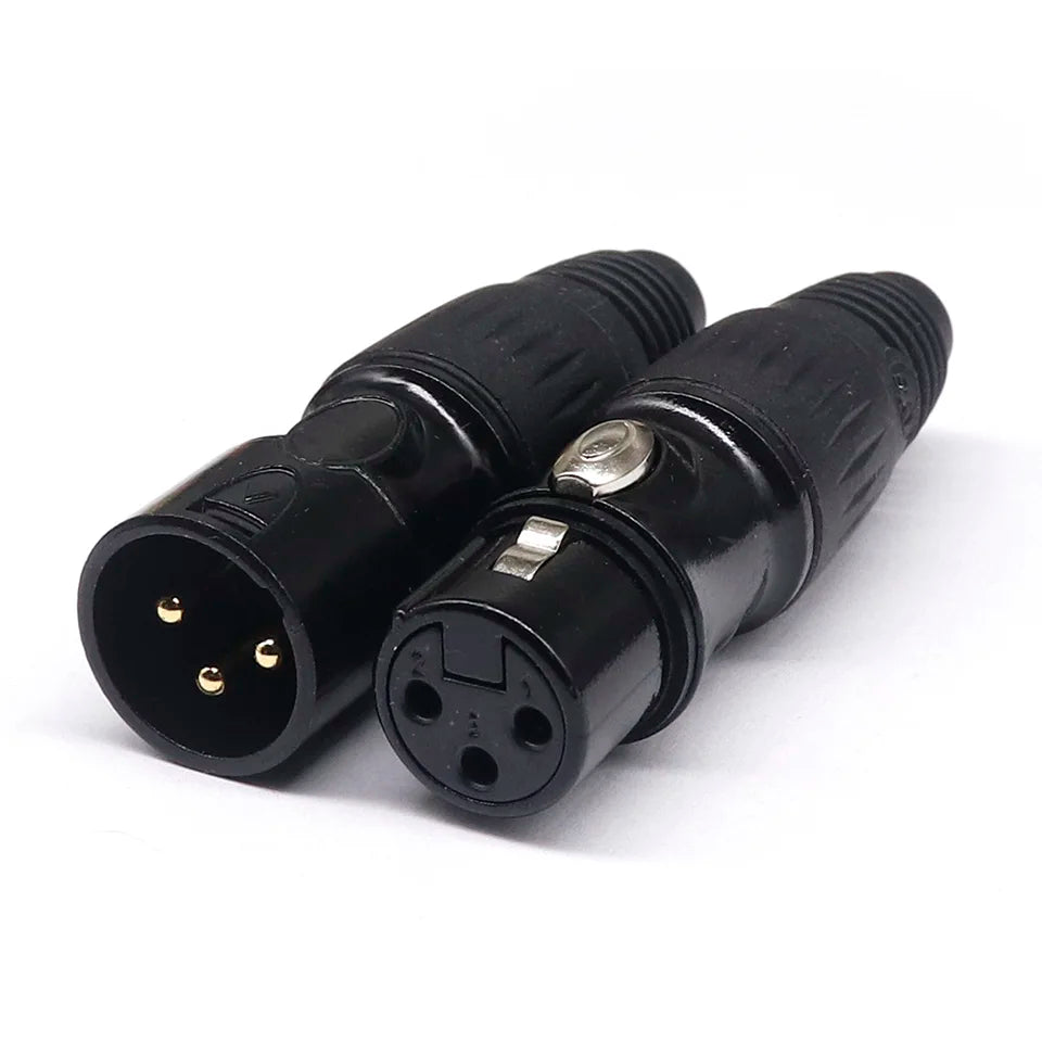 20 Pack XLR 3 Pin Microphone Connectors by Snagg A Cable Plug