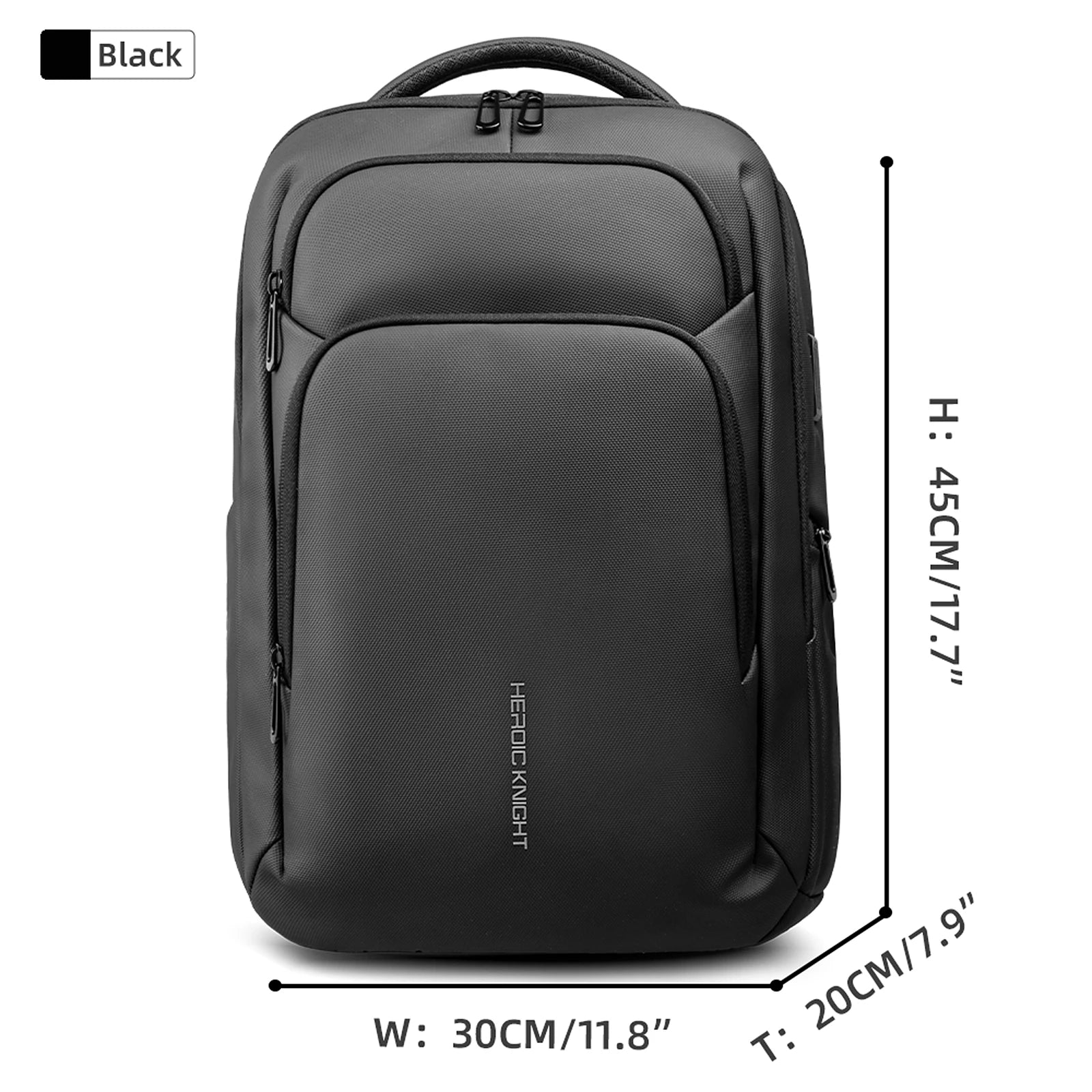 Waterproof Business Travel Backpack 17.3" with USB Port