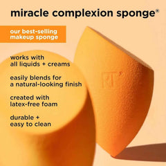 Miracle Complexion Sponge Set – Professional 4 Pack for a Luminous, Streak Free Base
