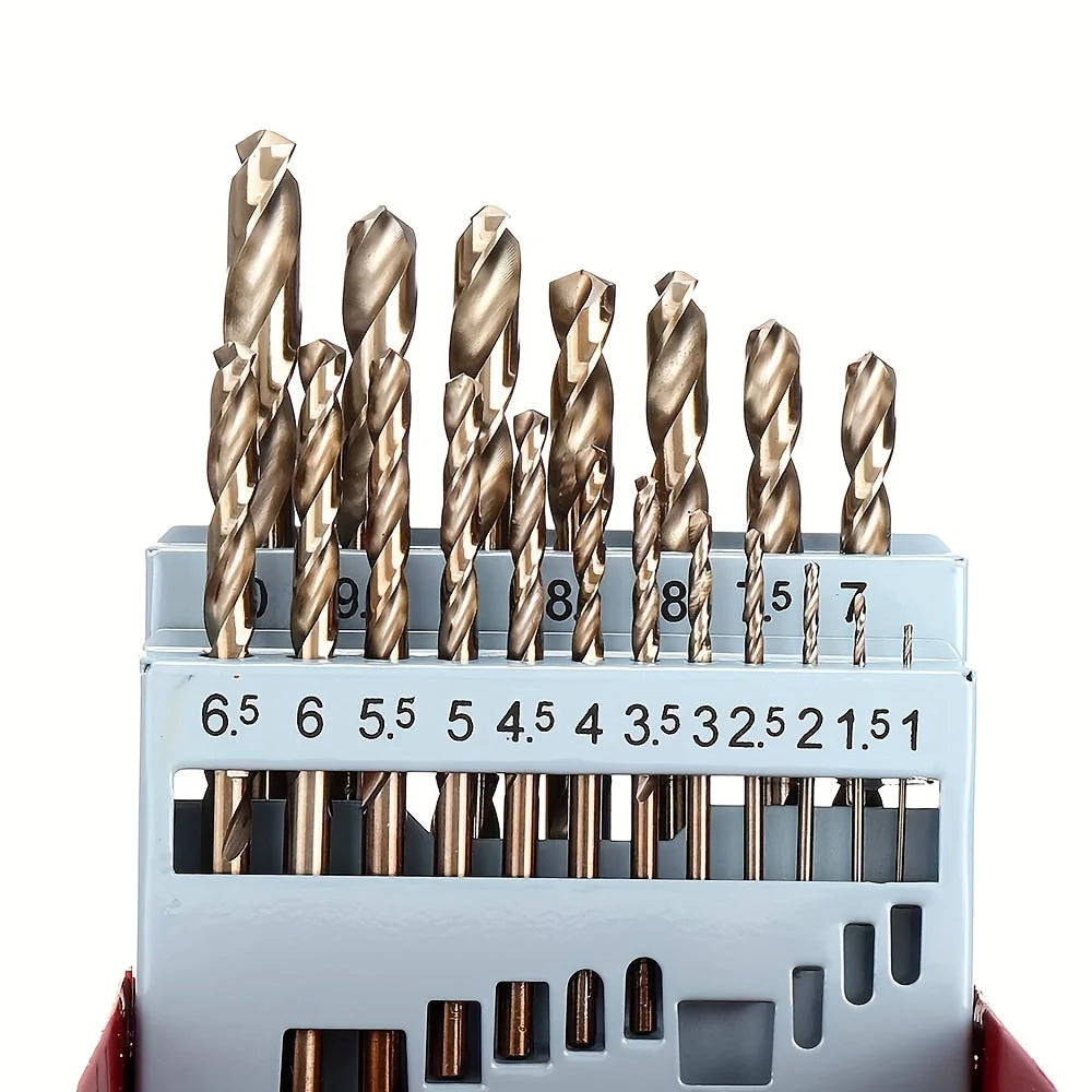 13/19/25pcs High-Speed Twist Drill Bit Set