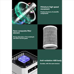 Portable USB Air Purifier | HEPA Filtration & Integrated Aromatherapy