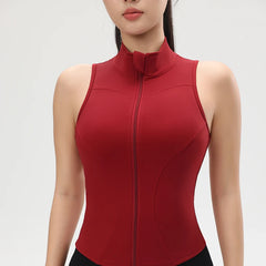 Women’s Shockproof Zipper Yoga Tank Top by Snagg A Tank Top