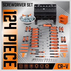 124-Piece Magnetic Screwdriver & Tool Set