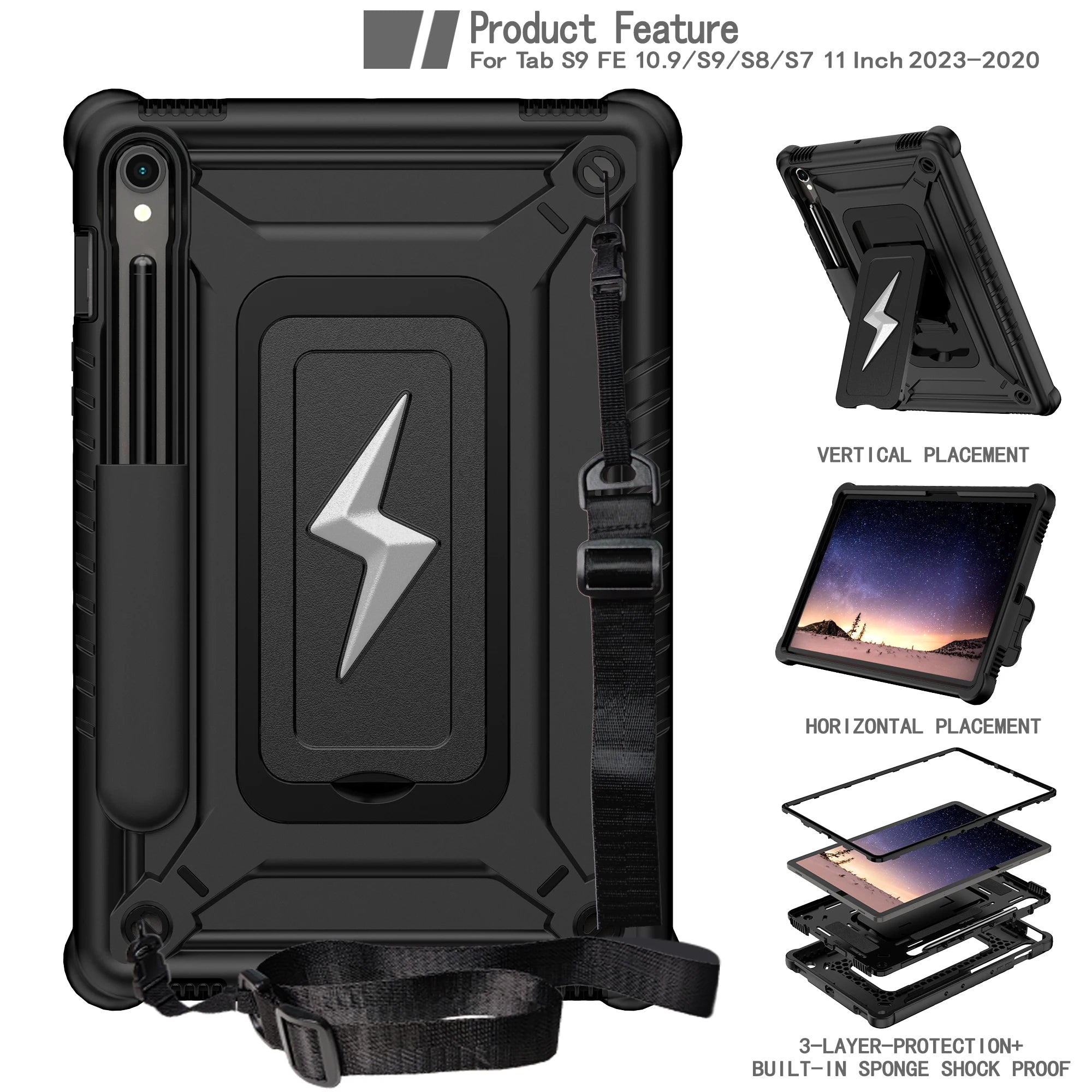 Stand Case for Samsung Tab S10 /S9 /S8 by Snagg A Tab Case