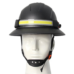 Full Brim Safety Helmet with LED Headlamp & Taillight by Snagg A Safety Helmet