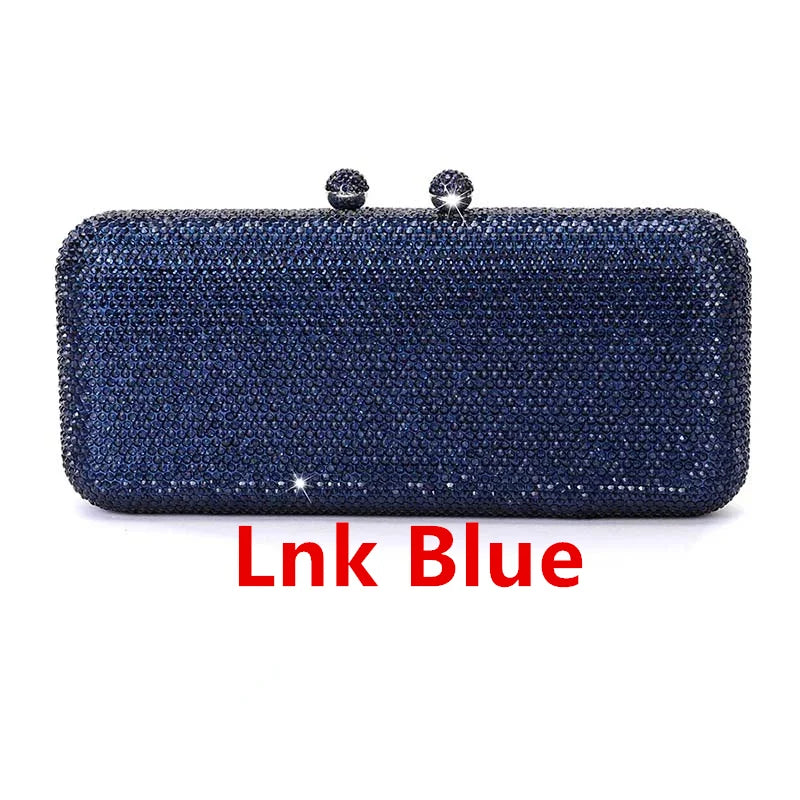 Italy-Inspired Crystal Diamond Evening Clutch