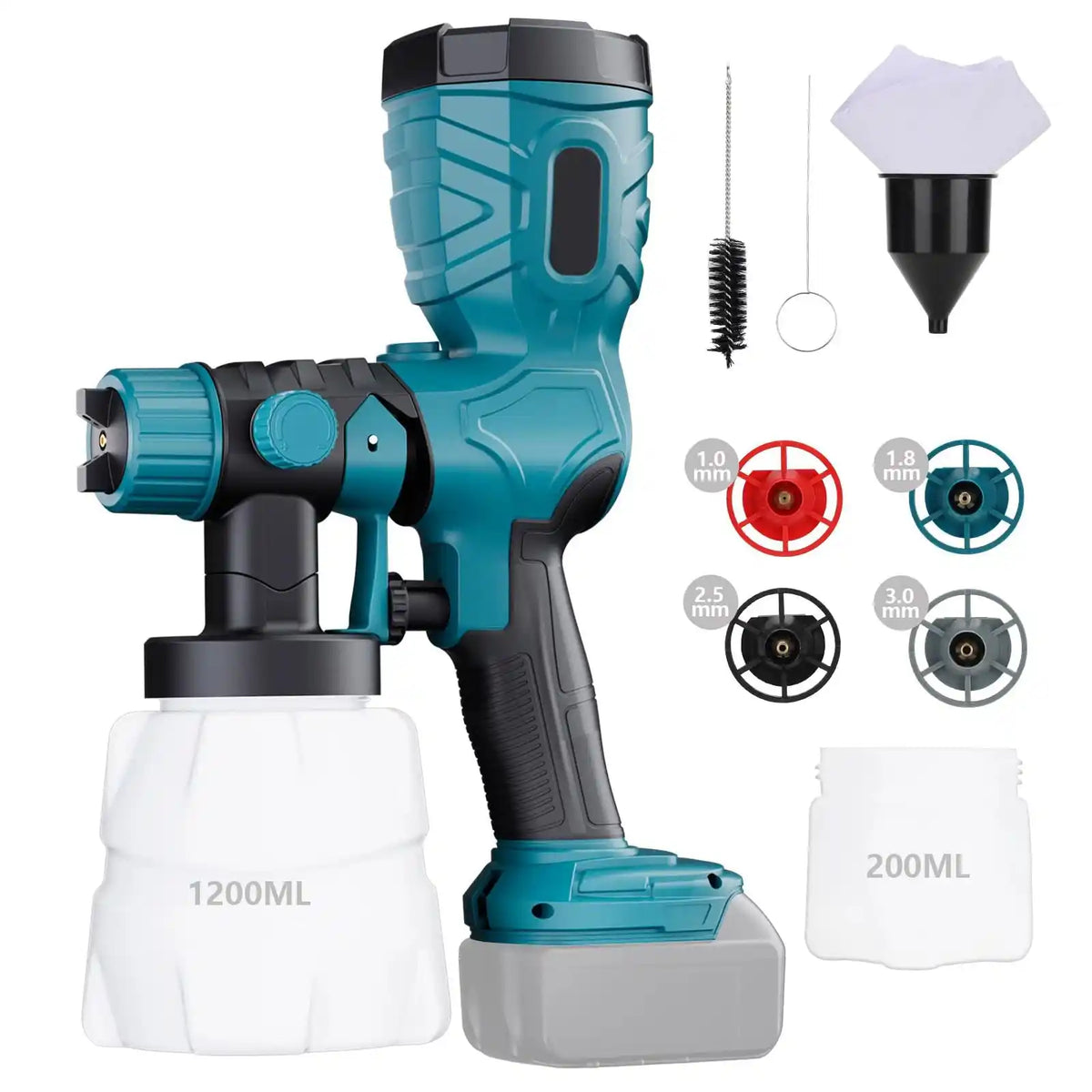 1000ML Cordless Paint Spray Gun – Compatible with Makita 18V LXT Batteries