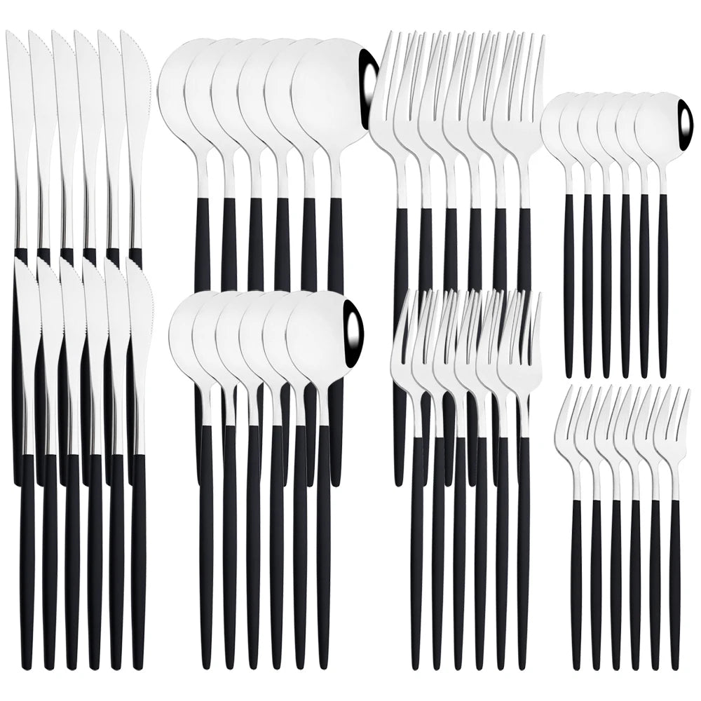 48pcs Stainless Steel Cutlery Set by Snagg A Dinnerware