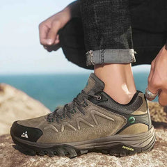Men's Low-Cut Trail Shoes – Breathable Climbing & Hiking Shoes, Black, Green, Grey or Khaki