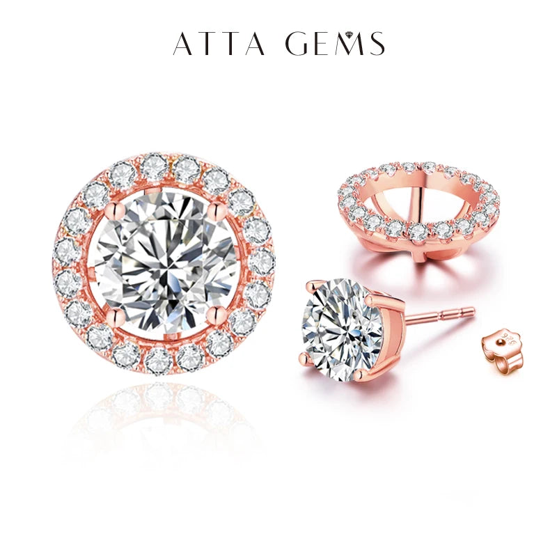 1.0CT Moissanite Stud Earrings