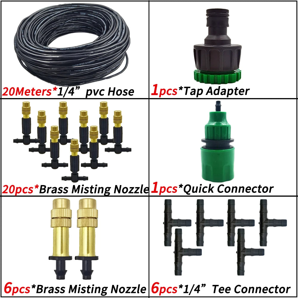 15M–30M Outdoor Misting & Irrigation System