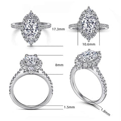 2.5ct Oval Moissanite Ring - SnaggIt