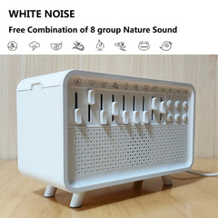 Bluetooth White Noise Machine with Aroma Diffuser, Humidifier & Night Light by Snagg A Diffuser