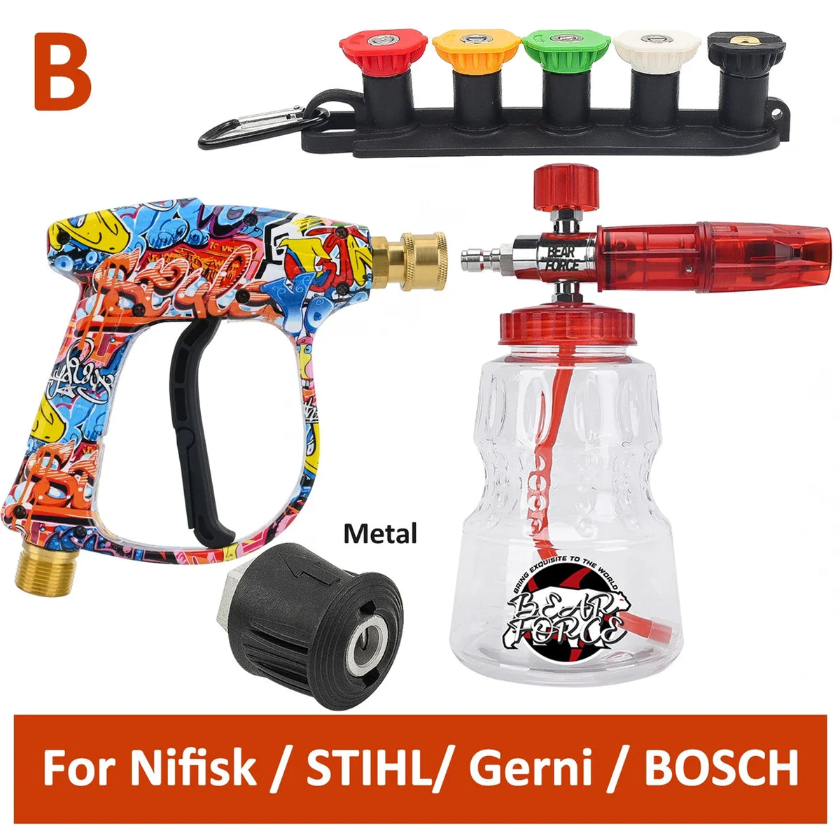 Pressure Washer Water Gun Kit by Snagg A Foam Cannon