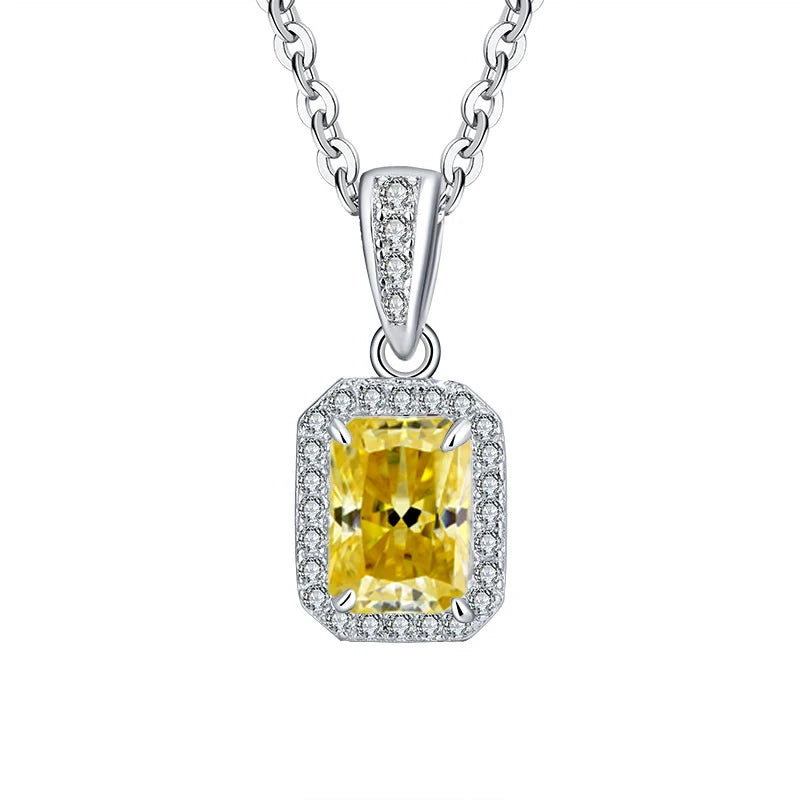 5×7MM Moissanite Pendant Necklace