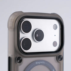 Metal Button Shockproof Magnetic Matte Translucent Case – for iPhone 17 Series - Phone Cases & Covers