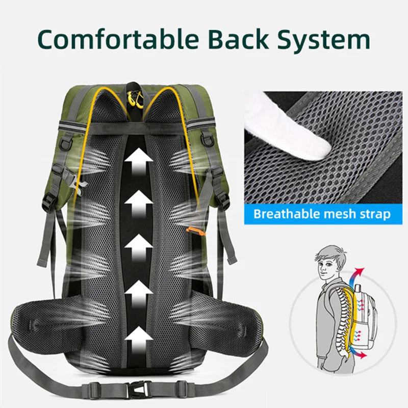 50L Large Hiking & Travel Backpack