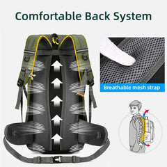 50L Large Hiking & Travel Backpack