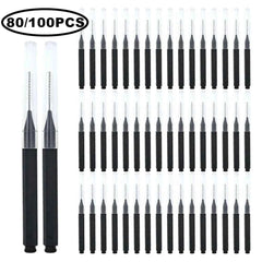 Professional 80/100 Piece Mini Grooming Set – Disposable Multi Purpose Precision Brushes