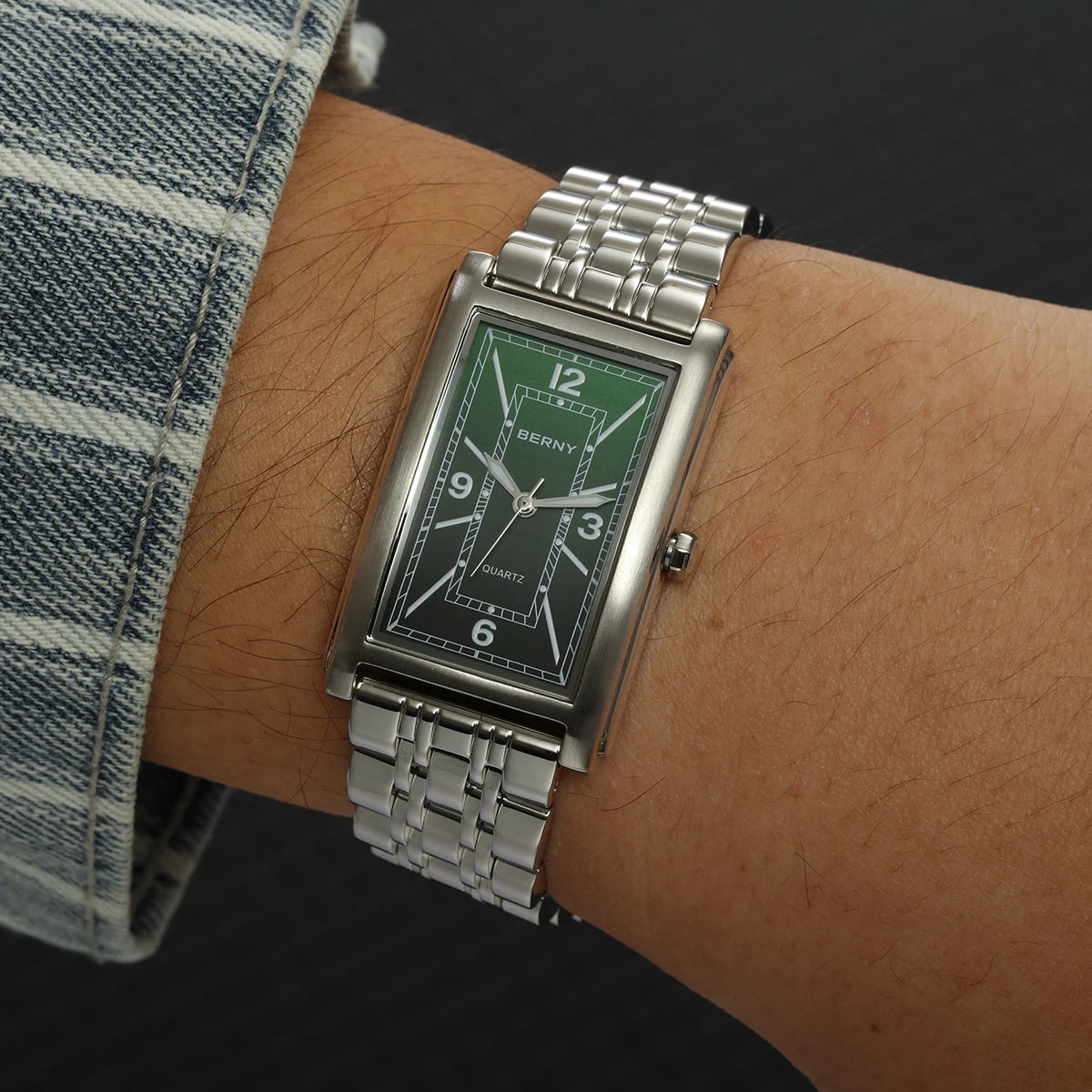 Rectangular Luxury Quartz Watch