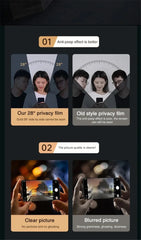 Anti Spy Tempered Glass Film Screen Protector for iPhone 17 / Series by Snagg A Screen Protector