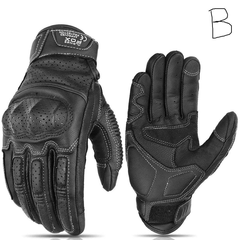 Retro Leather Motorcycle Gloves by Snagg A Motorcycle Gloves