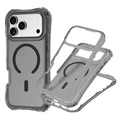 Shockproof Armor 3 in 1 Magnetic Case with Wrist Strap – for iPhone 16 Series - Phone Cases & Covers